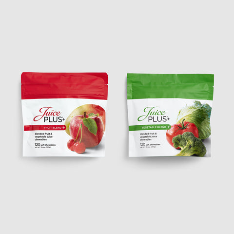 Mezcla de Frutas y Vegetales Masticables por Niños