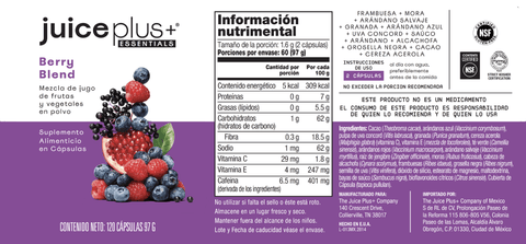 Cápsulas de Mezcla de Frutas, Vegetales, Bayas y Omega